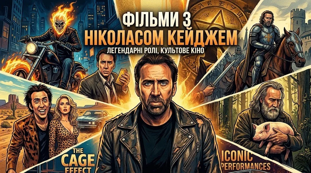 ТОП 20 фільмів з Ніколас Кейдж усіх часів