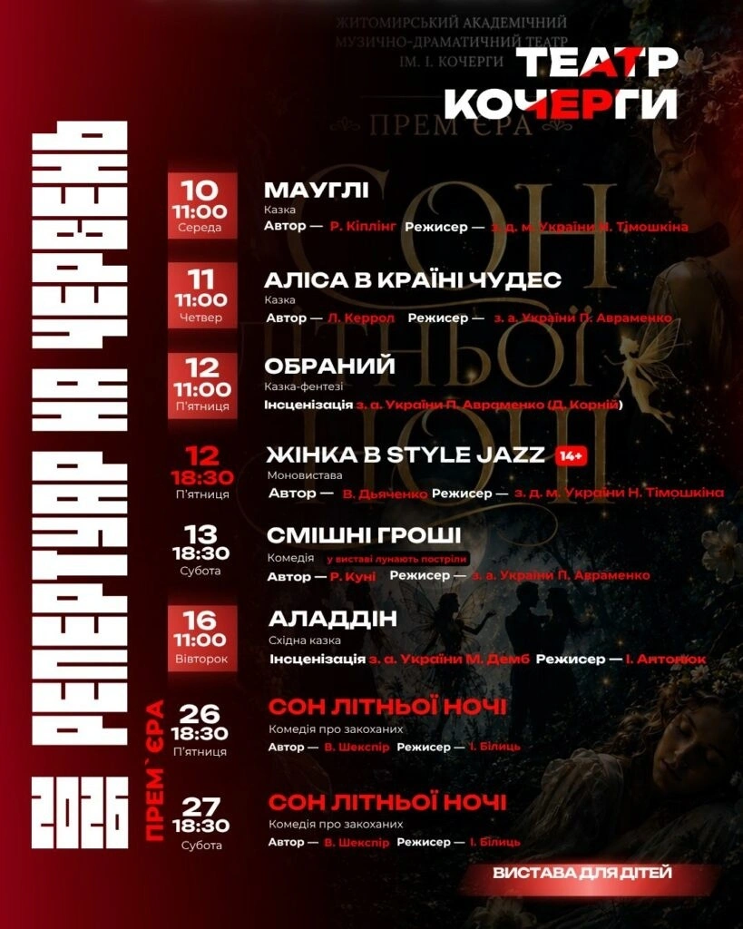 Червневий Житомир: куди піти за незабутніми емоціями