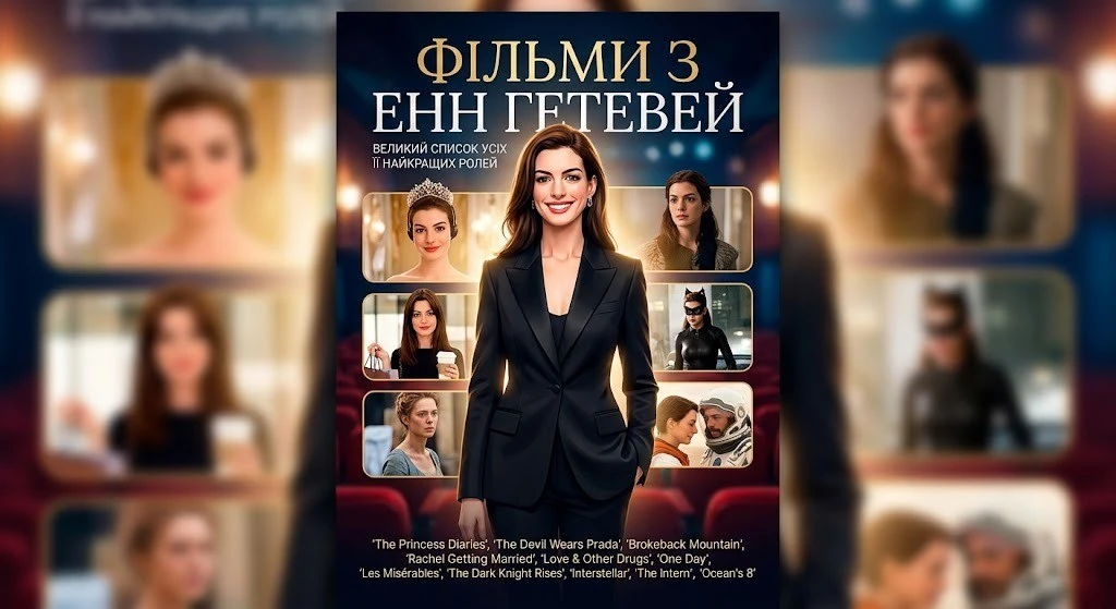 Топ фільмів з Енн Гетевей на вечір кіно